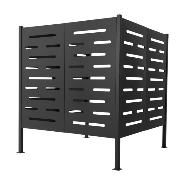 YaoTown Iron Outdoor Air Conditioner Privacy Fence Equipment Enclosure